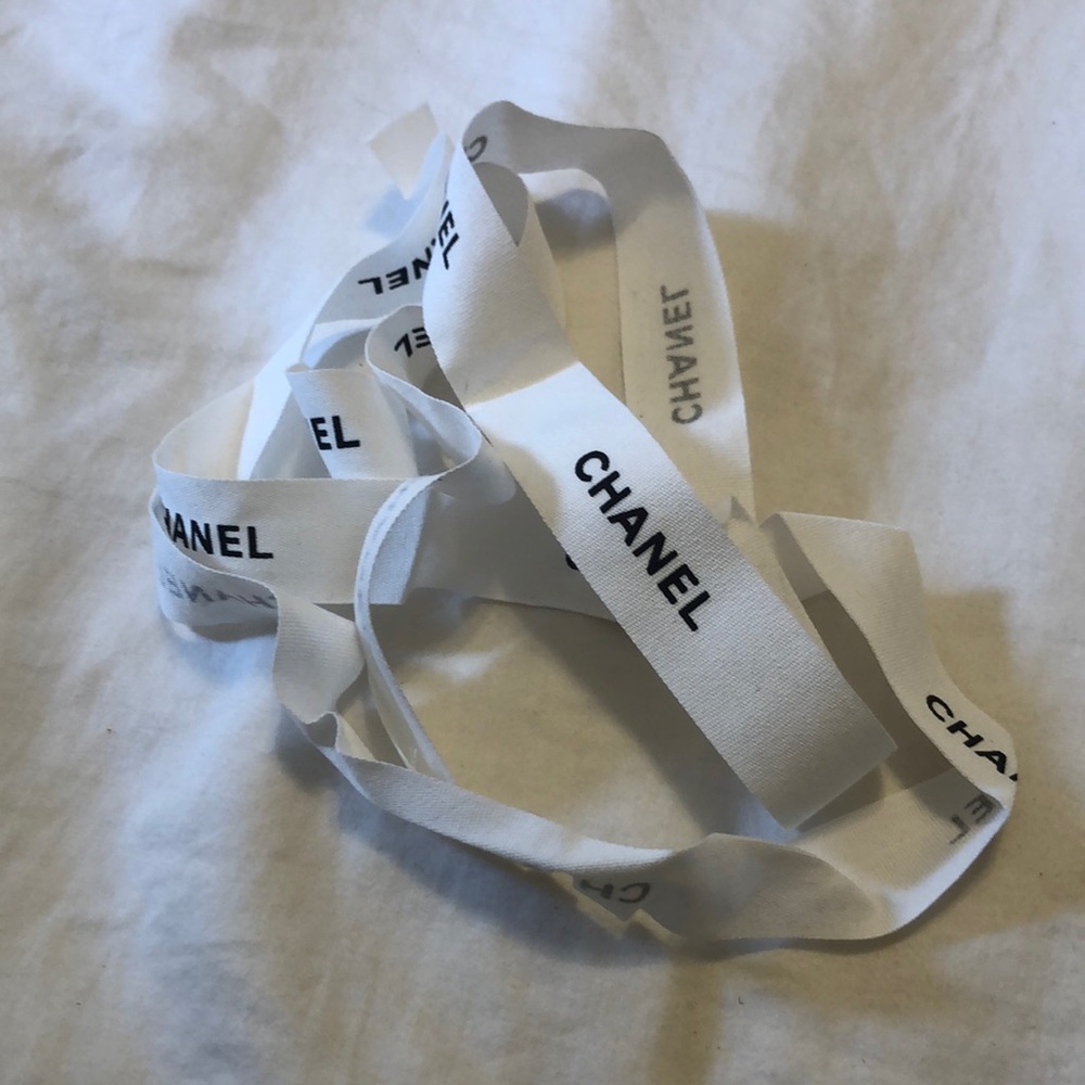 Chanel gift wrap ribbon 29 inches bundle of 2